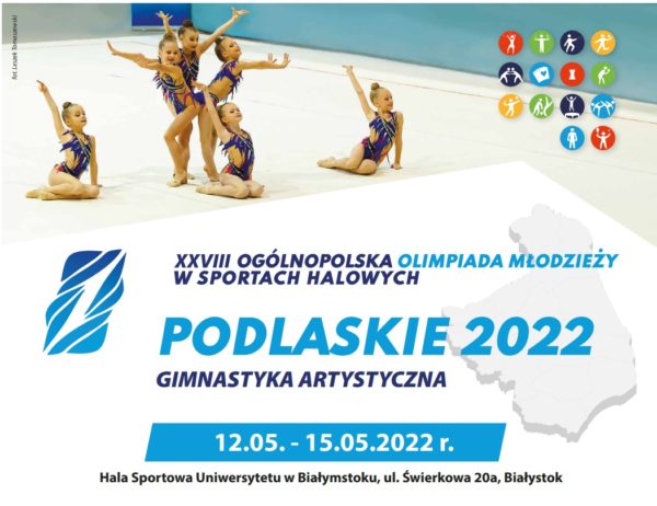 Fianły OOM - Ogólnopolska Olimpiada Młodzieży - Białystok 2022 - plakat